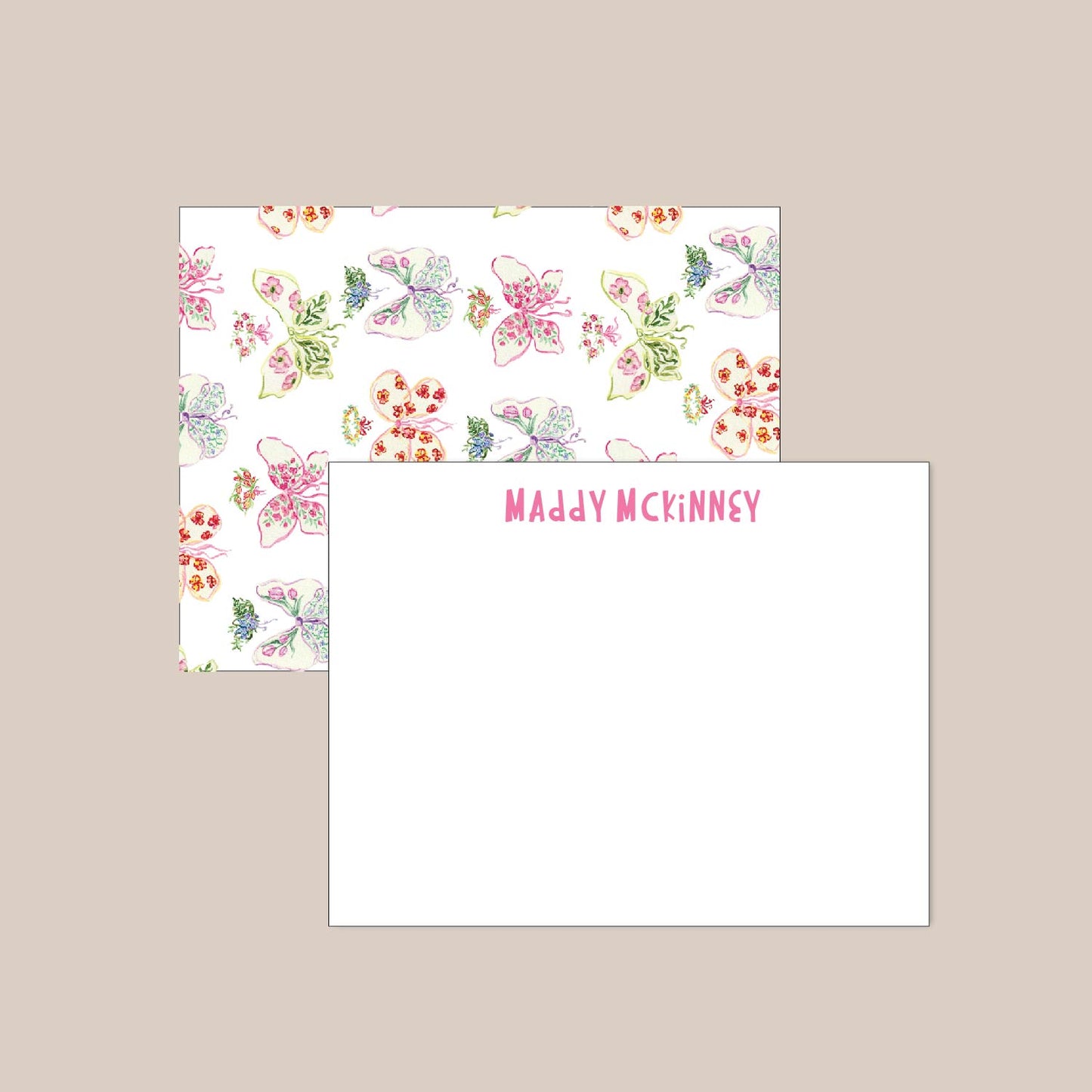 Fairy Butterfly Flat Stationery