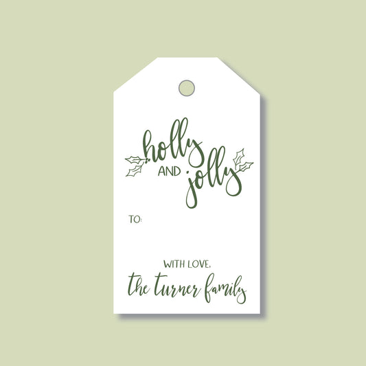 Holly Jolly Christmas Gift Tags