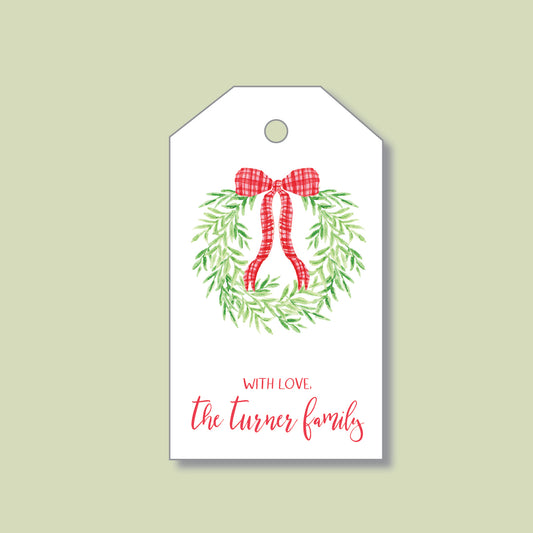 Wreath Christmas Gift Tags