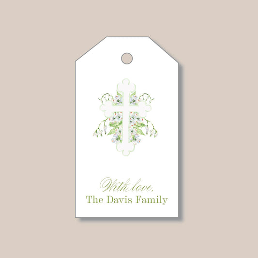 Sage Cross Gift Tags