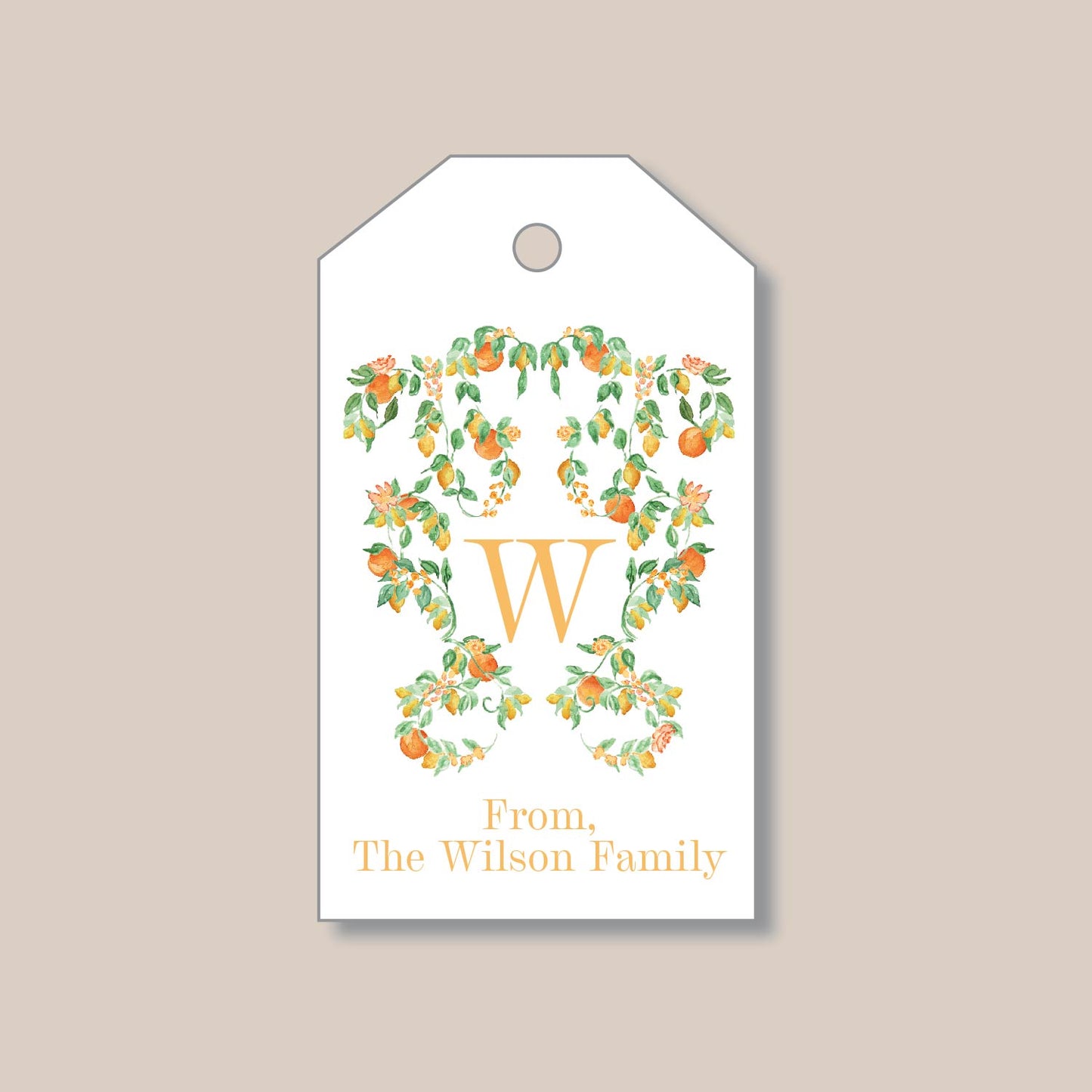 Orange Gift Tags