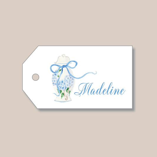 Blue Vase Gift Tags