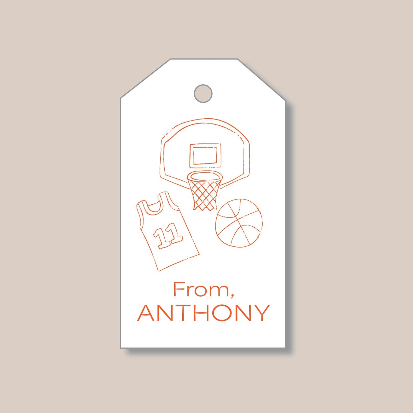 Basketball Gift Tags