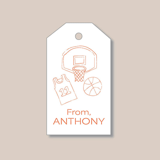 Basketball Gift Tags