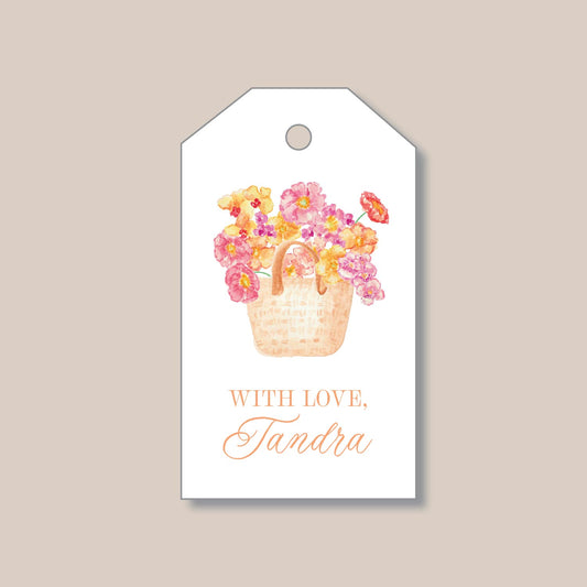 Tote of Florals Gift Tags