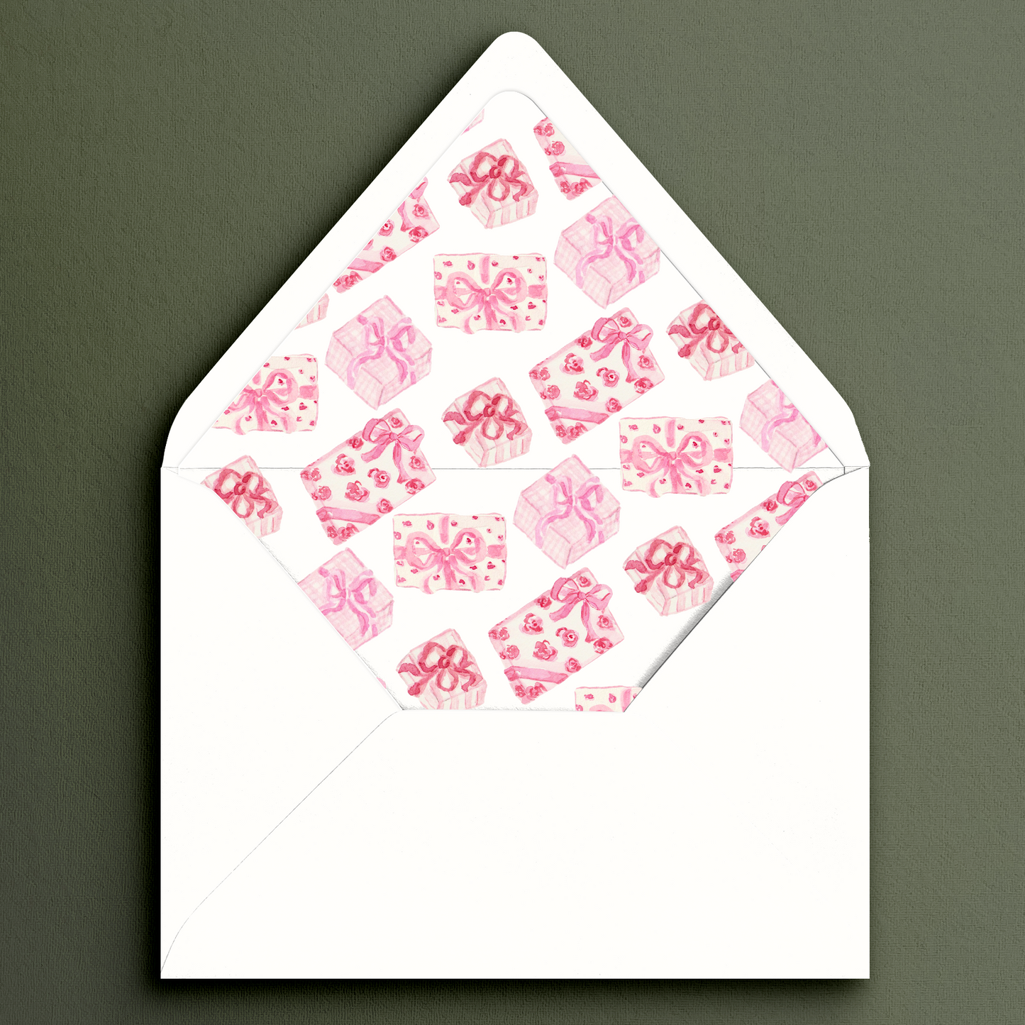 Girly Christmas Envelope Liner