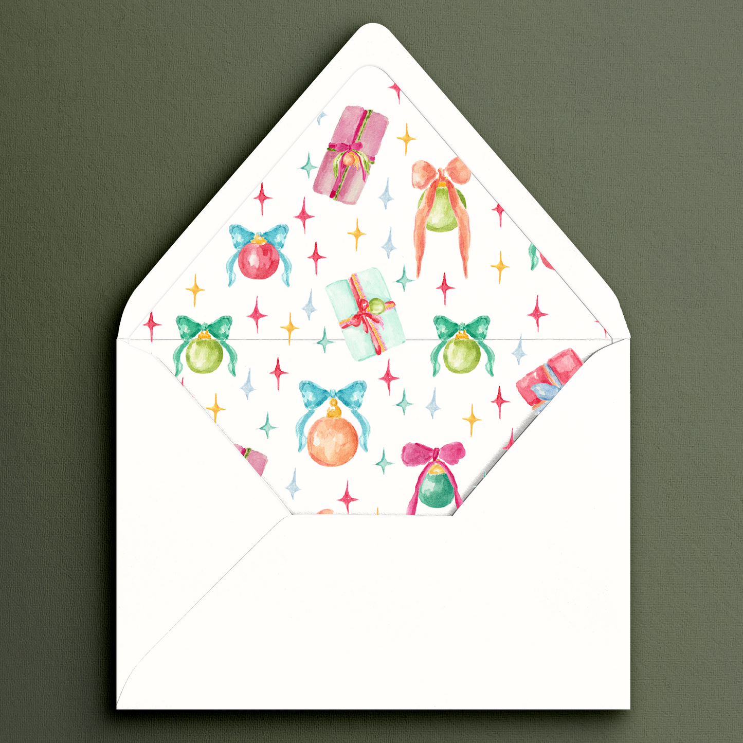 Merry and Bright Envelope Liner