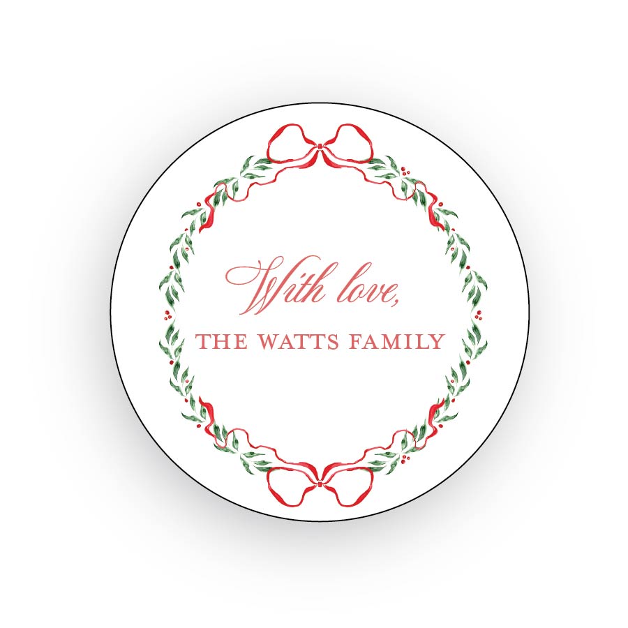 Wreath Gift Stickers