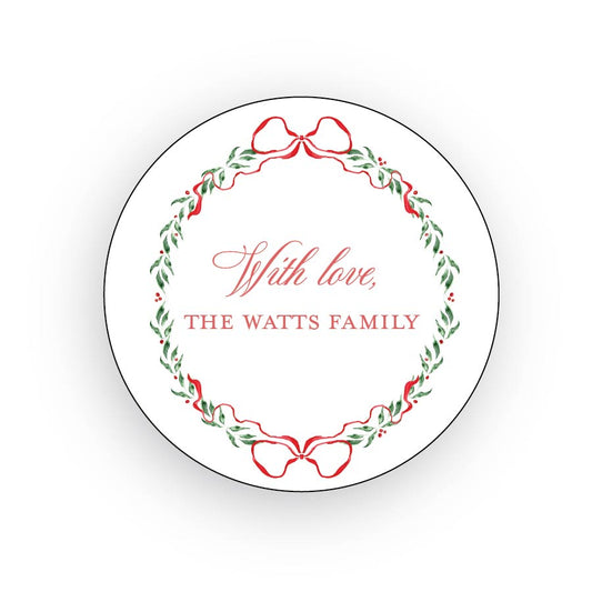 Wreath Gift Stickers