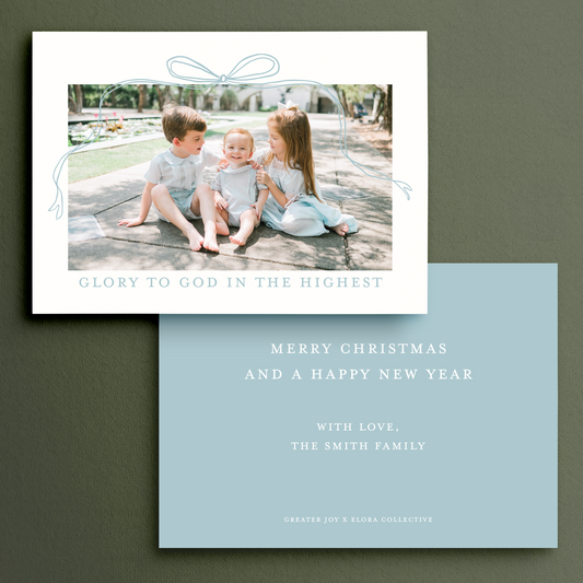 Bow Christmas Card x GJP