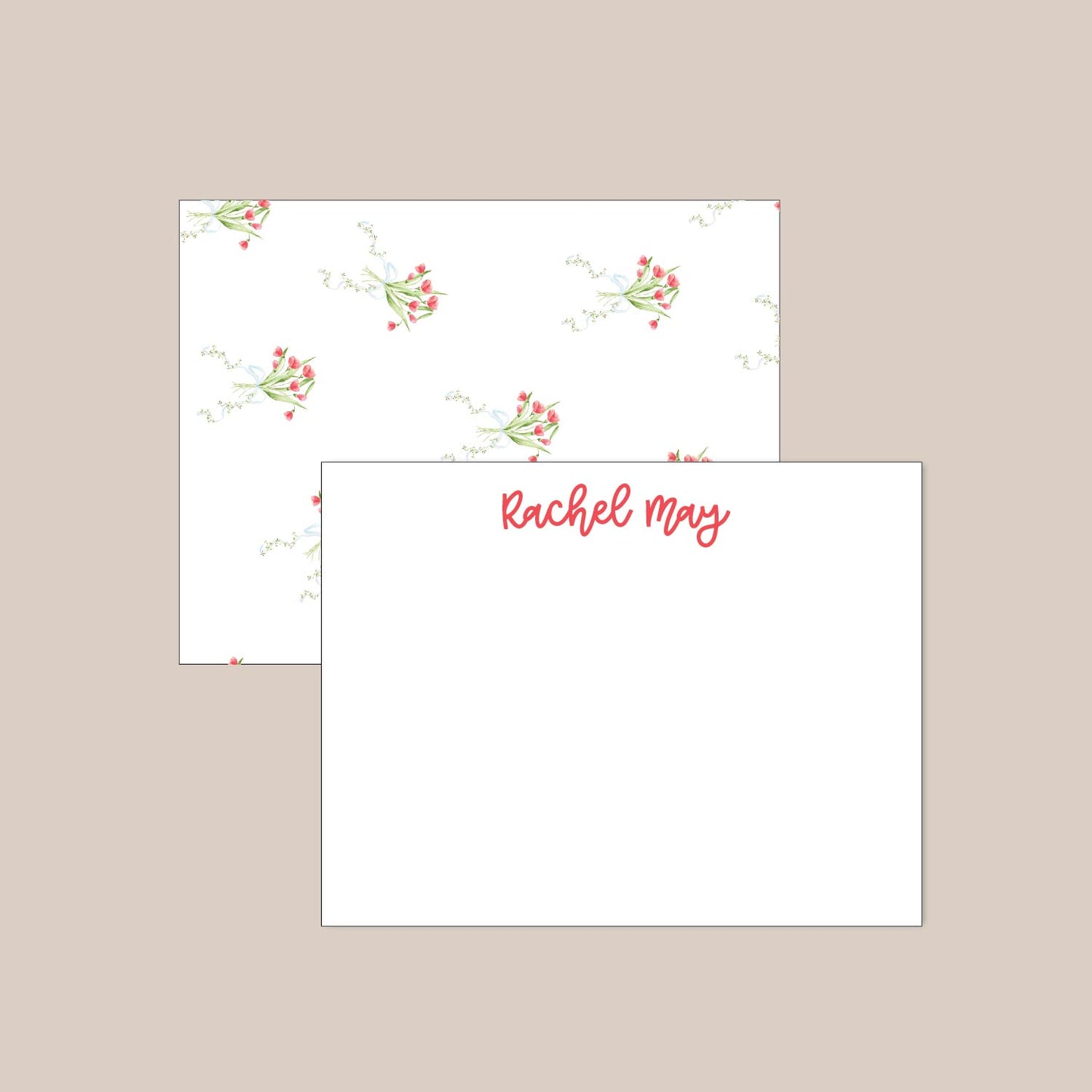 Floral Bouquet Flat Stationery