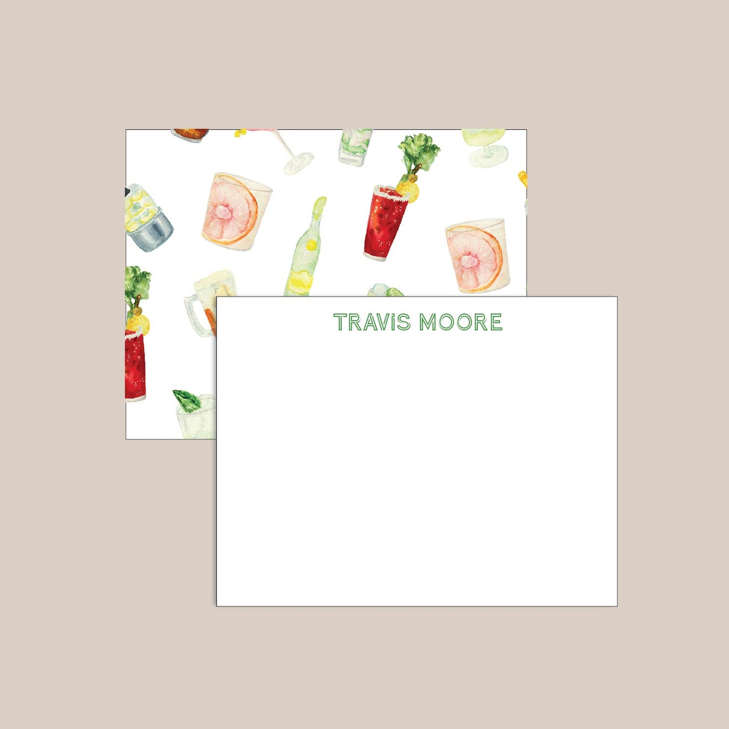 Mixology Flat Stationery