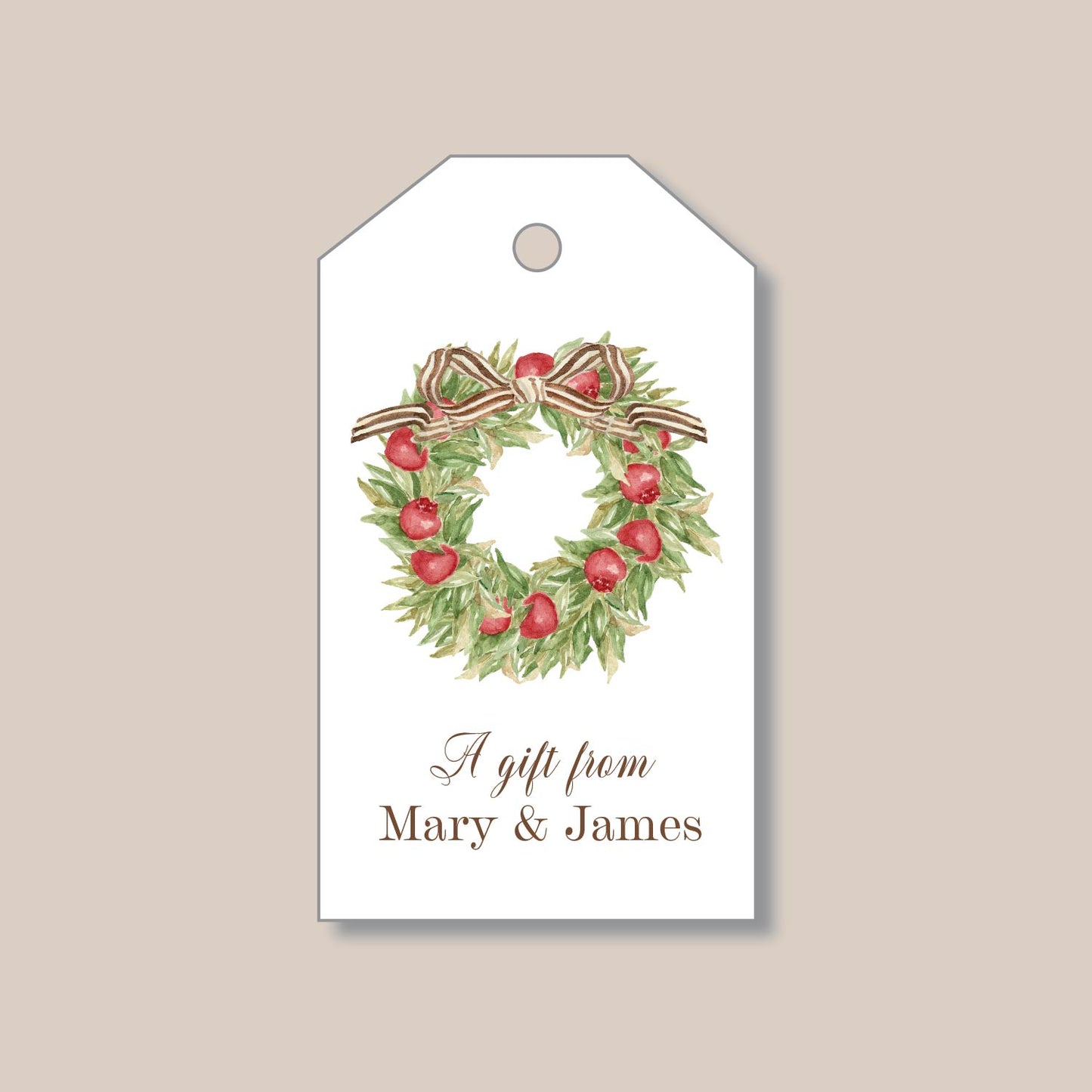 Wreath Gift Tags