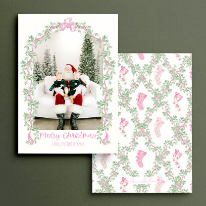 Girly Christmas Card