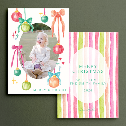 Merry and Bright Christmas Card