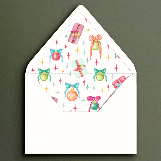 Merry and Bright Envelope Liner