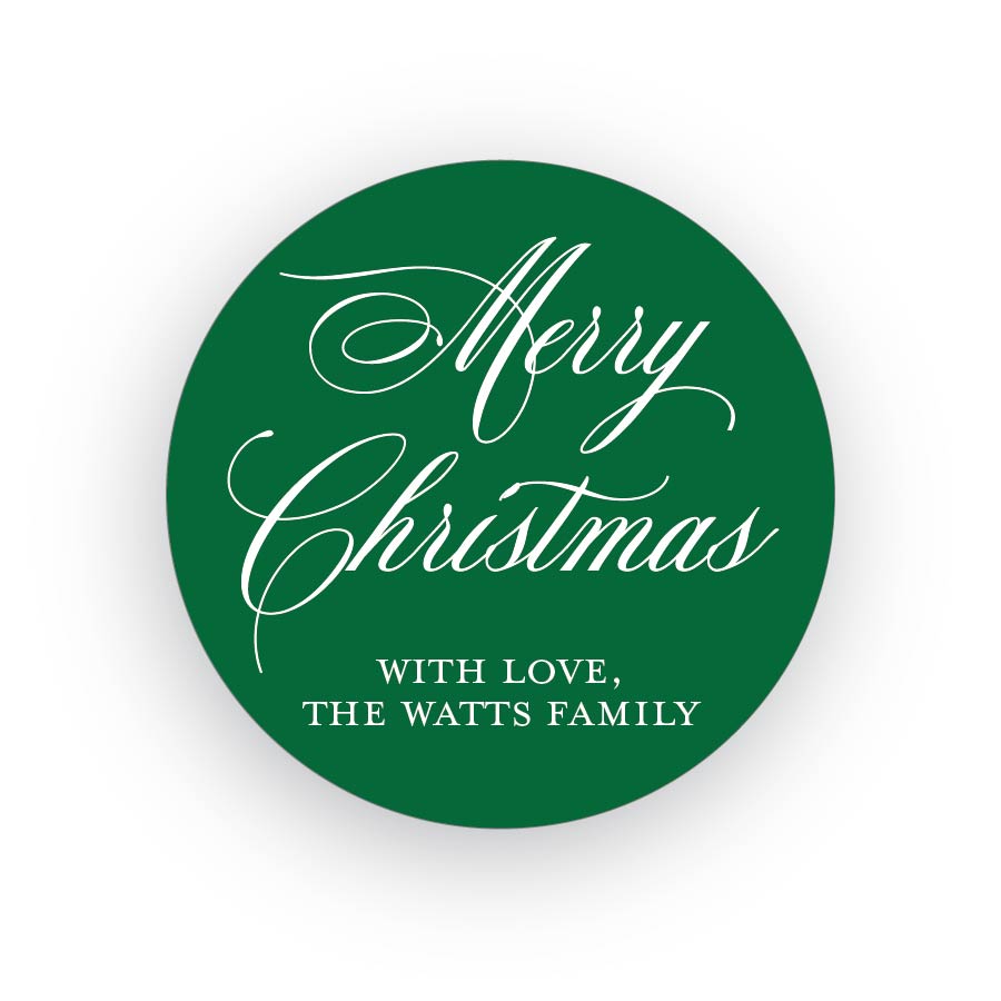 Classic Christmas Gift Stickers