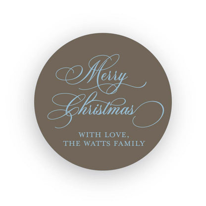 Curly Christmas Gift Stickers