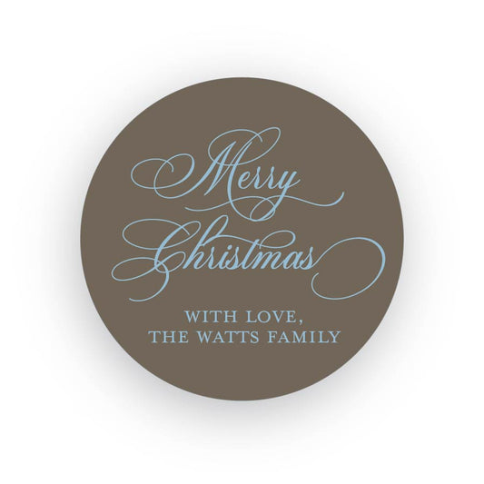 Curly Christmas Gift Stickers