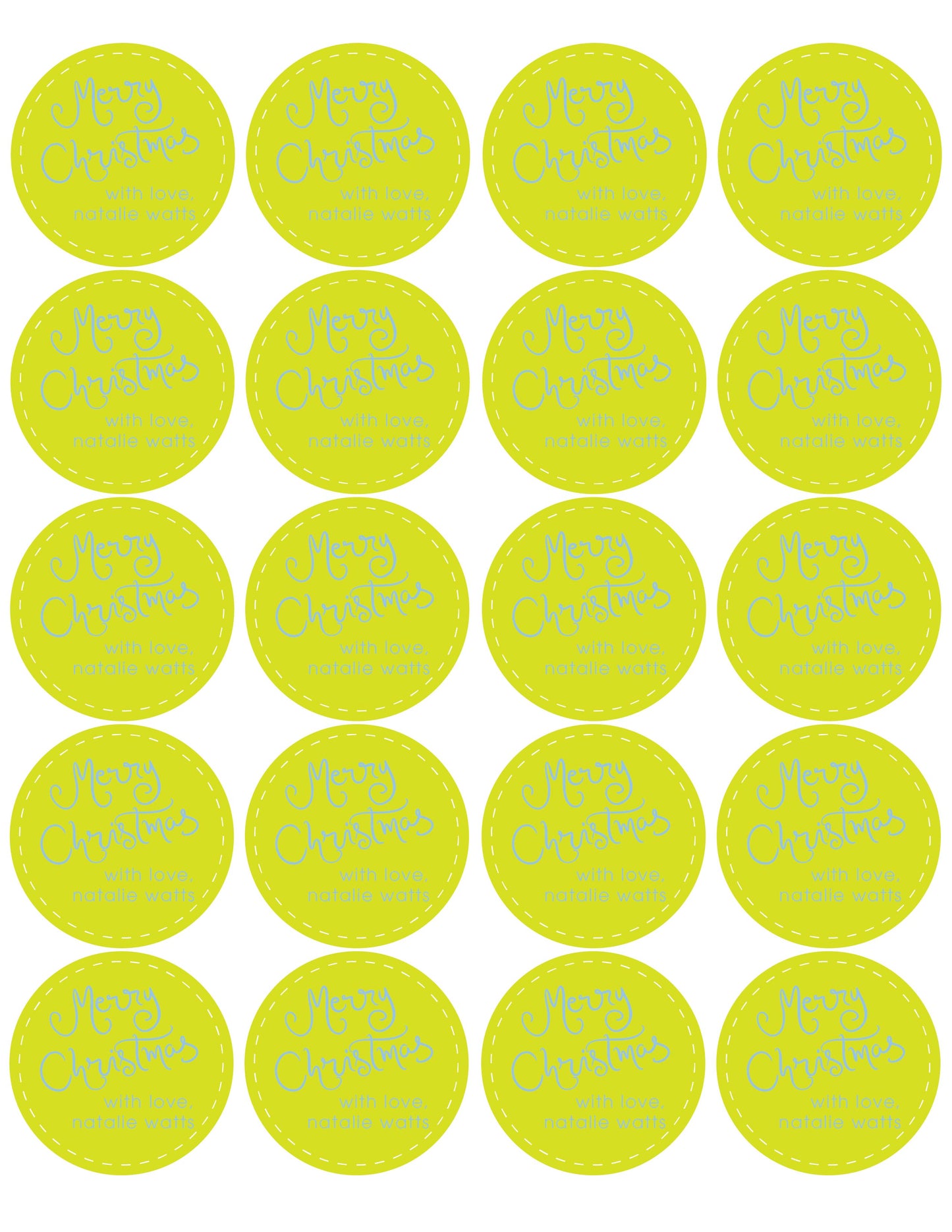 Classic Letter Gift Stickers