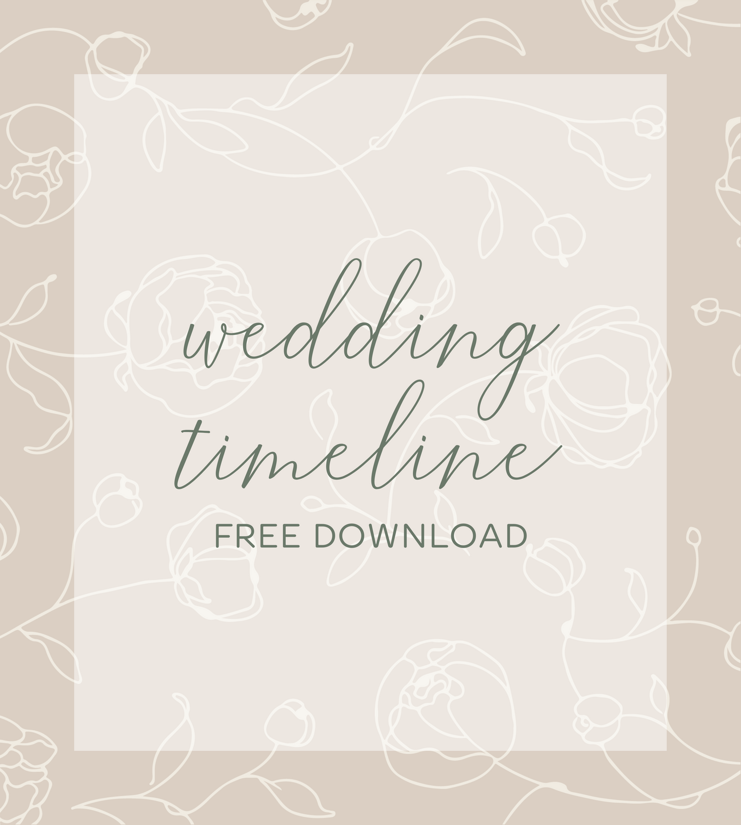 Wedding Timeline Freebie